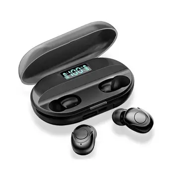 T2 Mini TWS Bluetooth 5.0 Wireless Display Digital Stereo Căști Auriculare