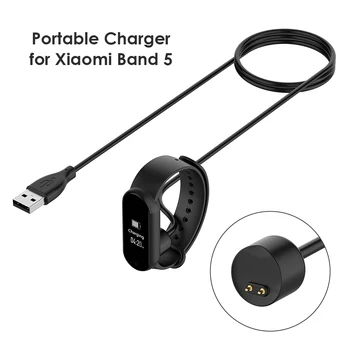 50cm/20 inch Cablu de Încărcare Magnetic Inteligent brățară Brățară pentru Xiaomi Mi Band 5 USB Încărcător Cablu Adaptor Încărcător de Sârmă