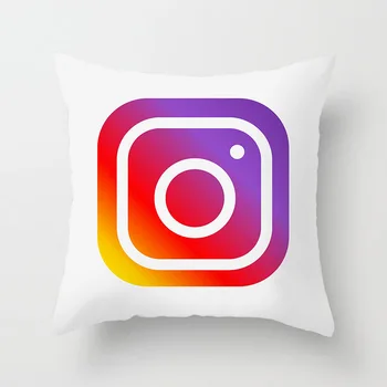 NOUA Aplicatie Logo-ul Facebook Youtube Capac Pernă Decor Acasă Snapchat Instagram Perne de Nunta Decor de Crăciun față de Pernă