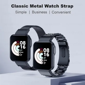 Mi Watch Lite Bratari De Metal Curea Pentru Xiaomi Mi Watch Lite Trupa Ceas Inteligent De Înlocuire Curele De Ceas Inoxidabil Curea Dotari