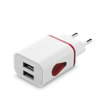 NE-a CONDUS 2 Port USB Adaptor Încărcător USB cu LED-uri 2 Port Perete Acasă de Călătorie AC Adaptor Încărcător Pentru S7 UE Plug 2021