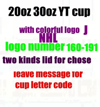 20 oz 30oz YT cana cu logo-ul colorat J-N H L