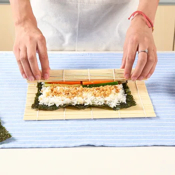 Sushi Instrumente de Bambus Rulare Mat Specialitatea Instrumente DIY Onigiri Orez cu Role Rola de Pui Mâna Filtru de Bucătărie Japoneză Sushi Maker