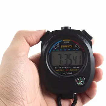 Rezistent la apa Cronometru Digital Metal 1/1000 Secunde Portabile Display LCD Cronograf în aer Liber Contra Cronometru Ceas Sport Relogio