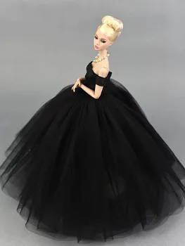Little Black Dress Rochie De Mireasa Pentru Barbie Papusa Printesa Petrecere De Seara, Haine Poartă Rochii Lungi Haine Pentru Papusi Barbie