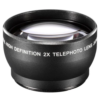 55mm 2X Teleobiectiv Teleconvertor pentru Canon Nikon Sony Pentax 18-55mm