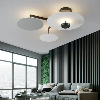 Aur și negru postmodern minimalist personalitate creatoare hol living dormitor studiu candelabru Nordic art decor lampi