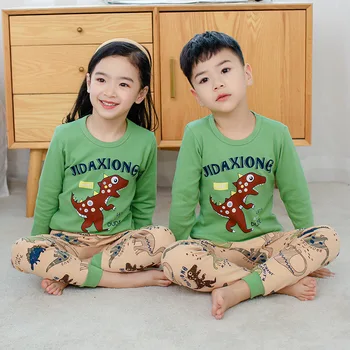 Copii Baieti Pijamale Fetita de Iarnă de Bumbac Seturi de Copii Homewear Pijamale pentru Băiatul cu Pijamale Copii, Pijamale 2-14T Haine de Copil