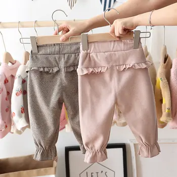 Fete Pantaloni De Primavara Toamna Modele Pentru Copii Pantaloni Casual, De Toamna Haine Copii Externe Pantaloni Stil 2021 Nou Exterior Poarte Pantaloni