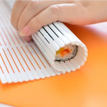 DIY Sushi Japonez Producator de Saltele de Rulare Mat Rulouri de Sushi Instrumente Reutilizabile Sushi Cortina Mucegai Bucătărie Gadget minge de orez Arancini Filtru