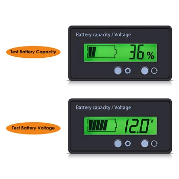 12-48V LCD Digital Capacitate Baterie Indicator Monitor Tester de Tensiune Indicator Contor