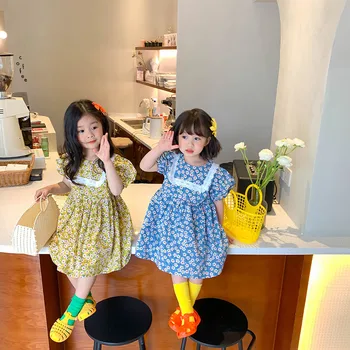 MILANCEL 2021 Vara Noi Fata Rochie coreeană Floral Maneca Scurta O-Gât Haine