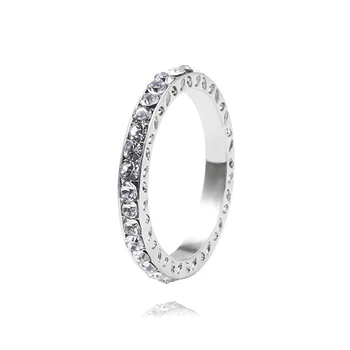 TOGORY 2020 Nou Brand de Moda Inele Argint Culoare Cristal în Formă de Inel de Nunta Pentru Femei Cadouri Bijuterii Dropshipping