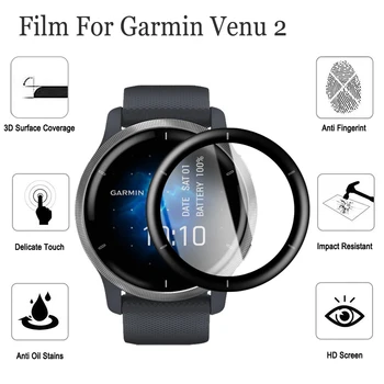 Folie de protectie Pentru Garmin Venu 2 smartwatch Zero Dovada 3D Curbat Acoperire full Screen Protector Guard film pentru Garmin Venu 2