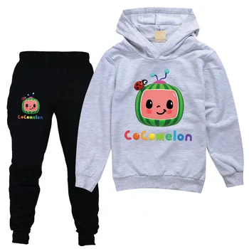 Anime Cocomelon JJ Haine Copii Hanorace Hanorac+Pantaloni 2 Buc Set Toddler Boys Seturi de Îmbrăcăminte pentru Copii Fete de Moda Costume de Sport