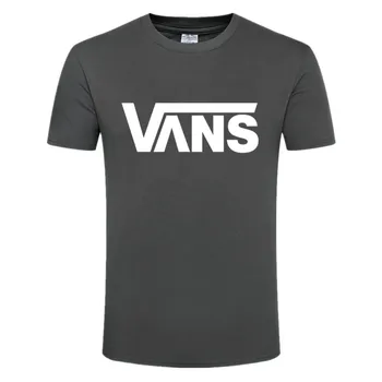 Vara Bărbați Și Femei Sport T-shirt de Imprimare Tricouri VANS O-gât cu Mânecă Scurtă de Moda Mens Simplu T-shirt pentru Bărbați Topuri