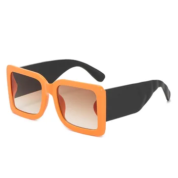 Noi Supradimensionate Pătrat ochelari de Soare Vintage, Designer de Moda pentru Femei Ochelari de Soare Negru Nuante Mare UV400 Barbati Brand de Lux de sex Feminin Oculos