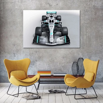 2019 Formula 1 AMG W10 Masina de Curse Poster Canvas Printuri Pictura Decor Acasă Modular Imagine Arta de Perete pentru Camera de zi opera de Arta