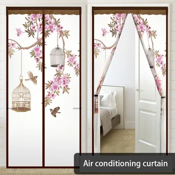 Aer condiționat cortina ușii universal de iarna cald și vara windproof partiție magnetic puternic decor acasă