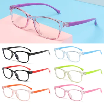 Moda pătrat anti-blue light pentru copii ochelari optice cadru băieți și fete calculator transparent ochelari de protecție