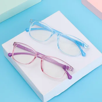Moda pătrat anti-blue light pentru copii ochelari optice cadru băieți și fete calculator transparent ochelari de protecție