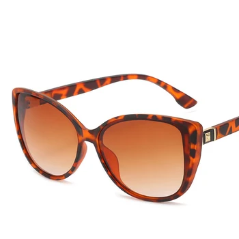 Ochelari de Soare pentru femei 2021 Femei ochelari de soare, Lentile Gradient Brand de Lux Ochelari Supradimensionate Umbra Fetelor Ochi de Pisica Negru Oglinda Vintage
