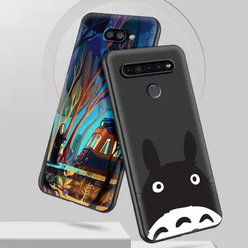 Anime Drăguț Totoro Spirited Away Ghibli Telefon Mobil Caz pentru LG K41s K61 K50 K50s G6 K40s K40 G7 G8 K52 K42 K71 Acoperi Shell Coque