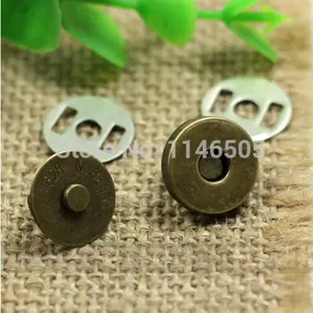 50set/lot 14mm Bronz Antic Metal Magnet Butonul pentru Saci Magnetic Geantă de mână Sac de haine de cusut Scrapbooking