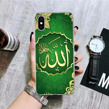 Musulman, Islamul Bismillah Allah Telefon Caz Pentru iPhone 11 12 Pro XS XR X Max 7 8 6 6S Plus Mini + 5 SE Model Personalizat Coque Cove
