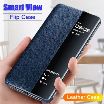 Smart View Flip case Pentru Huawei P40 P20 P30 Pro Pereche 20 10 9 Lite P10 Plus 20 de Onoare Pro 10 9 Lite 8X 9X P Inteligente 2019 Acoperi