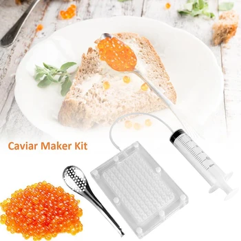 Gastronomia moleculară Caviar Filtru Gourmet cu Tub & Lingura de preparate din Bucătăria Gadget-uri