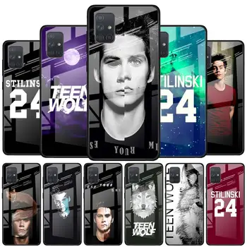 Sticla Caz de Telefon pentru Samsung Galaxy A51 A71 A21s A31 A41 A30 A50 A70 A81 A91 A01 M31 M51 Acoperi Stilinski 24 Teen Wolf