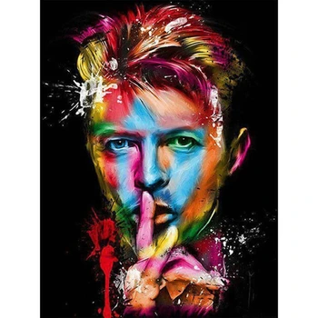 Pictura De Numere Culoare David Bowie Desen Pe Panza pictate manual Cadou Imagine De Numărul de animale Kituri de Acasă Decorare