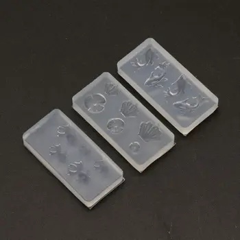 3Pc Mini Dimensiune Carasi Frunze de Lotus Earrrings Apă Dag DIY Bijuterii Rășină Mucegai Kit
