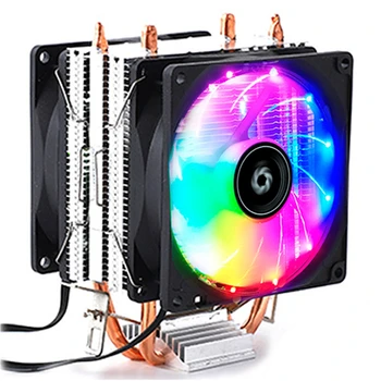 LYF HeatPipes Cooler CPU RGB PC Liniștită 90mm CPU de Răcire Ventilator pentru Intel LGA 2011 775 1200 1150 1151 1155 AMD AM3 AM4 CPU Radiator
