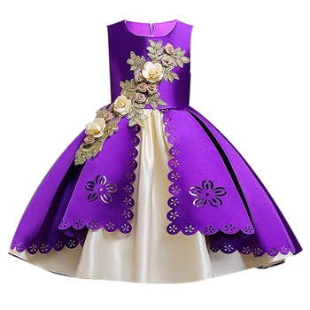 2021 de Vară pentru Copii Rochie Pentru Fete Elegante, Rochie de Printesa pentru Copii Petrecere cu Costume Rochie de Flori Rochie de Mireasa vestidos 3-10 Y