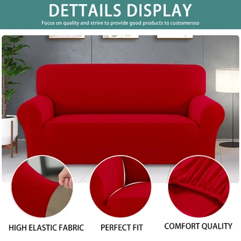 Culori solide funda canapea elastica Canapea locuri chaise acoperi lounge huse pentru scaune living