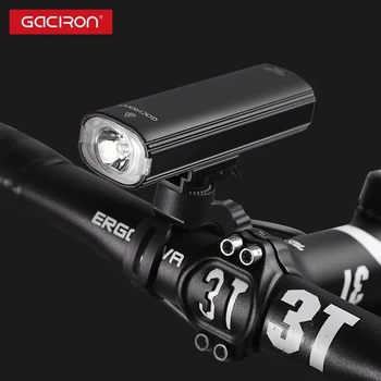 Gaciron Biciclete Lumina Farurilor 600LM Casca, Montare Motocicleta Fata de Lumina 2 in 1 USB Rechar IPX4 rezistent la apa Lanterna Bicicleta