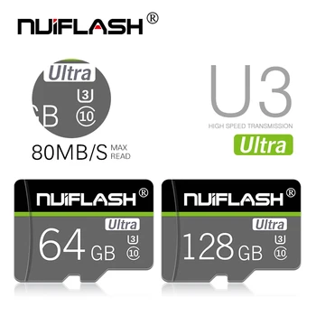 Nuiflash Card de Memorie 200GB 64GB 128GB card Micro sd 32GB Class10 UHS-1 flash card de Memorie Microsd TF/SD Carduri pentru Tableta