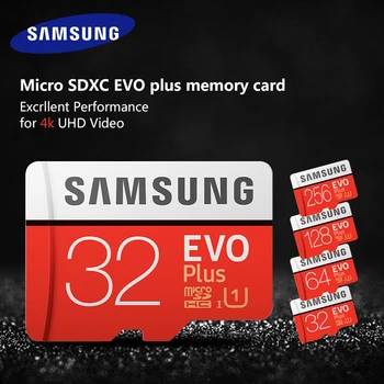 SAMSUNG EVO Plus Card de Memorie Micro SD de 256GB 8GB 32GB 64GB 128GB 512GB mecard Micro sd Clasa 10 UHS TF Flash Microsd pentru gopro