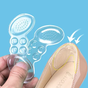 2 buc/pereche Revenire Lentă Fluture de Distribuire Anti-alunecare Toc Stick Femei Branțuri Pentru Pantofi cu Tocuri Înalte de Relief Durere Picior de Îngrijire a Introduce