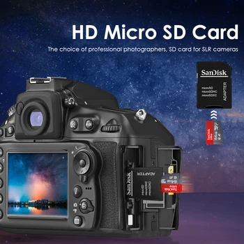 Sandisk 64GB class10 card de memorie de 16GB Max 98Mb/s micro sd card de 128GB, 256GB tarjeta microsd 32g A1 mini card TF cu adaptor Gratuit