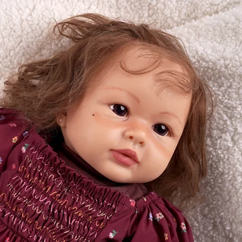 ADFO 20 de Centimetri Olivia Bebe Renăscut Baby Vinil Moale Papusa LoL Realiste Copilul Nou-născut Jucărie, Păpuși pentru Fete Pentru Copii