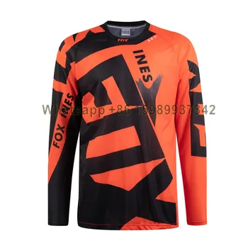 Camiseta transpirable de verano al aire libre para ciclismo profesional Fox, ropa para bicicleta de montaña, jersey de motocicli