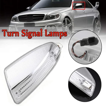 2x Usi Laterale LED Lămpi,Usa Aripa Oglindă Lumina de Semnalizare pentru Mercedes-Benz W204 W164 ML Clasa ML300 Stânga și Dreapta