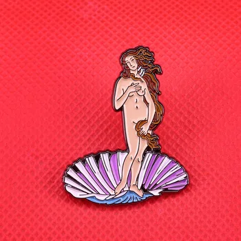 Venus De Milo Greacă Zeița Venus Art Brosa Ace Email Metalice Insigne Pin Rever Broșe Jachete Moda Bijuterii Accesorii
