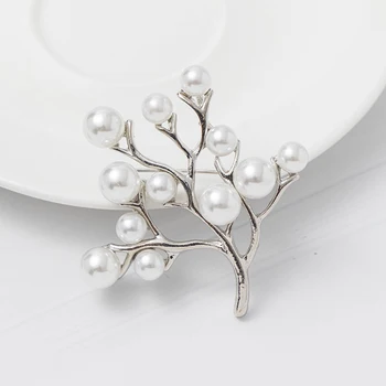 RHao New Sosire Perle Pomul Vieții Broșe pentru Femei Fete Rochie Haina de bijuterii, catarame Pomul Vieții Brosa ace de haine accesoriu