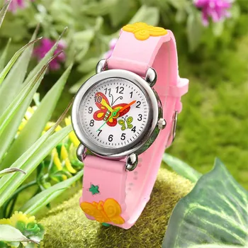 4 stiluri Noi pentru copii ceas Drăguț fluture Model viziona desene animate digital copii ceasuri copil elev ceas băieți fete ceas