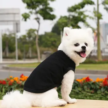 Primavara Haine de Câine pentru întreprinderile Mici Mijlocii Mari de Câini, Îmbrăcăminte de Bumbac Câine Cămașă de Vară Câine Vestă Ropa Para Perro Culoare Solidă Costum de Pisica
