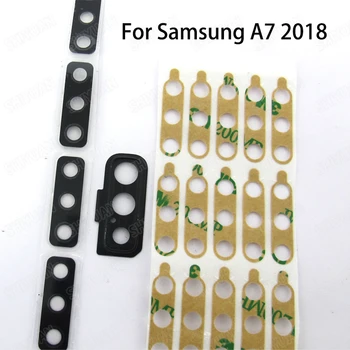 Spate aparat de Fotografiat Lentilă de Sticlă de Acoperire Pentru Samsung Galaxy A7 2018 A750F A750 cu Ahesive Autocolant Înlocuire Piese de Protecție